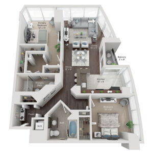 Two Bed Style (F) Apartment for rent in Chicago