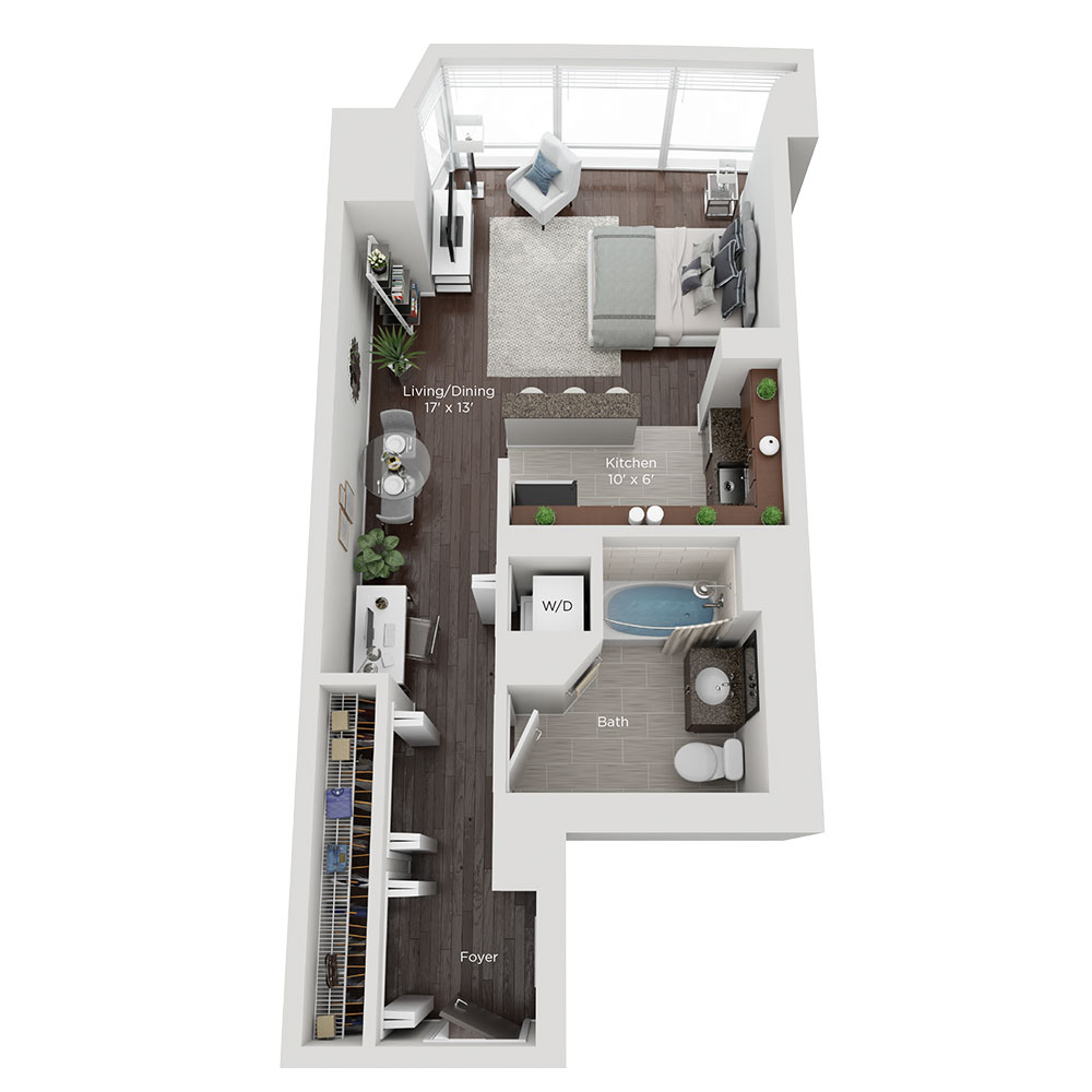 Studio Style (H) Apartment for rent in Chicago