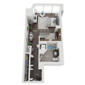 Studio Style (H) Apartment for rent in Chicago